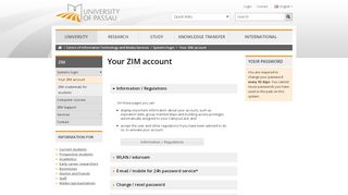 
                            9. Your ZIM account - University of Passau