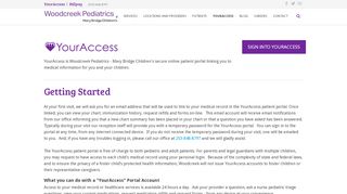 
                            9. YourAccess - Woodcreek Pediatrics - Mary Bridge Children's