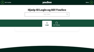 
                            7. YouSee Login - Hjælp til at logge ind - YouSee Kundeservice