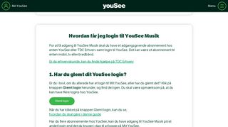 
                            4. YouSee login til YouSee Musik - YouSee Kundeservice