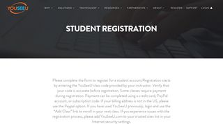 
                            2. YouSeeU | Student Registration