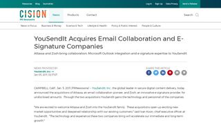 
                            13. YouSendIt Acquires Email Collaboration and E-Signature Companies