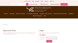 
                            1. Youth Beauty Ltd -- Login