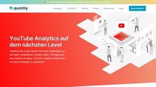 
                            8. Youtube Analytics, Benchmarking und Reports | Erfolgreiches ... - Quintly