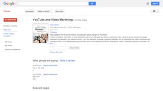 
                            6. YouTube and Video Marketing: An Hour a Day