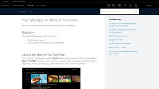 
                            10. YouTube App on Xfinity X1 Overview
