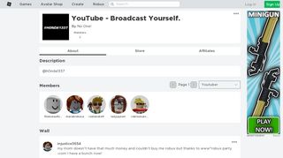 
                            12. YouTube - Broadcast Yourself. - Roblox