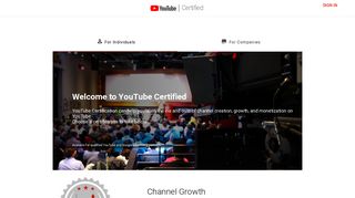 
                            1. YouTube Certified - YouTube Creator Academy