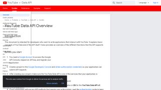 
                            11. YouTube Data API Overview - Google Developers