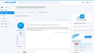 
                            7. youtube doesnt play videos on my samsung smart tv | Tom's Guide Forum