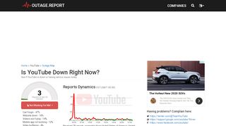 
                            11. YouTube Down? Service Status, Map, Problems History - Outage ...