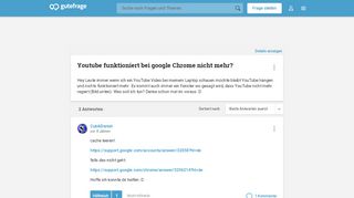 
                            9. Youtube funktioniert bei google Chrome nicht mehr? (Computer, PC ...