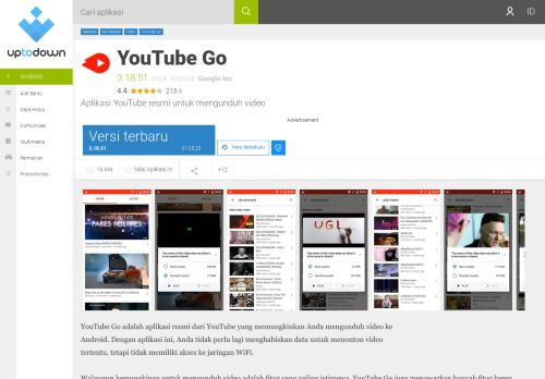 
                            6. YouTube Go 2.07.52 untuk Android - Unduh