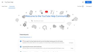 
                            9. YouTube Help Forum - Google Product Forums