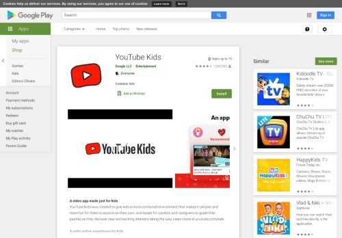 
                            11. YouTube Kids – Apps no Google Play