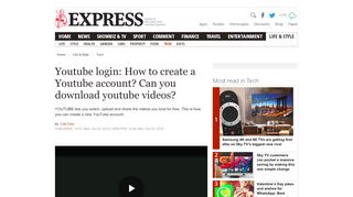 
                            6. Youtube login: How to create a Youtube account? Can you download ...