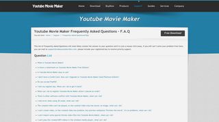 
                            5. Youtube Movie Maker Frequently Asked Questions.