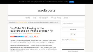 
                            12. YouTube Not Playing in the Background on iPhone or iPad? Fix ...