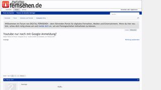 
                            13. Youtube nur noch mit Google-Anmeldung? | DIGITAL FERNSEHEN Forum