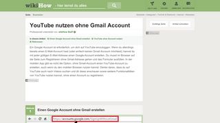 
                            1. YouTube nutzen ohne Gmail Account – wikiHow