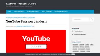 
                            9. YouTube Passwort ändern - passwort-vergessen.info
