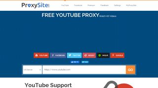 
                            3. YouTube Proxy - ProxySite.com