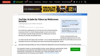 
                            11. YouTube: So ladet ihr Videos via Webbrowser herunter - NETZWELT