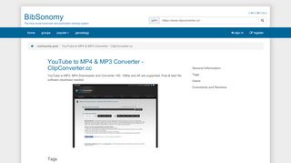 
                            2. YouTube to MP4 & MP3 Converter - ClipConverter.cc