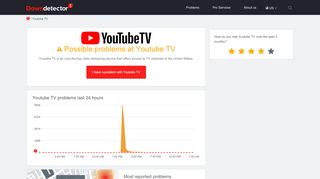 
                            11. Youtube TV down? Current problems and outages | Downdetector