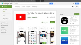 
                            10. YouTube TV - Watch & Record Live TV - Apps on Google Play
