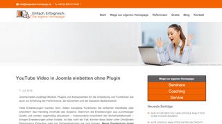 
                            10. YouTube Video in Joomla einbetten ohne Plugin - Einfach. Erfolgreich ...