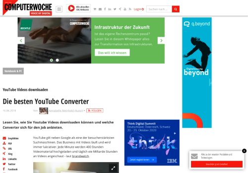 
                            9. YouTube Videos downloaden: Die besten YouTube Converter ...