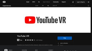 
                            3. YouTube VR | Oculus