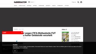 
                            11. YouTuber wegen FIFA-Wettwebsite FUT Galaxy zu hoher Geldstrafe ...
