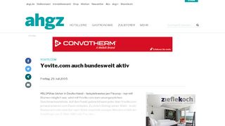 
                            12. Yovite.com auch bundesweit aktiv - Allgemeine Hotel- und ...