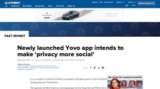 
                            7. Yovo app from ContentGuard launches, makes privacy social