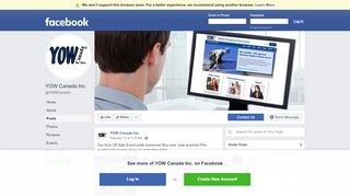 
                            6. YOW Canada Inc. - Posts | Facebook