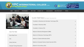 
                            2. YPC International College - Current Students Resources