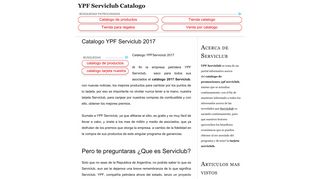 
                            5. YPF Serviclub Catalogo