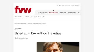 
                            3. Ypsilon Net: Urteil zum Backoffice Travelius - fvw