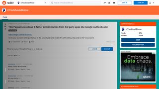 
                            11. YSK Paypal now allows 2-factor authentication from 3rd party apps ...