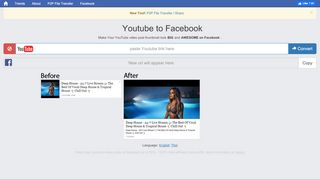 
                            3. Yt2fb.in: Youtube to Facebook