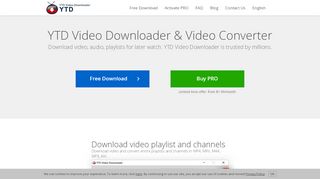 
                            5. YTD Video Converter - Free YouTube video downloader ...