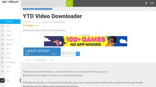 
                            12. YTD Video Downloader 5.9.10 - Download