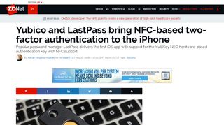 
                            10. Yubico and LastPass bring NFC-based two-factor authentication to the ...