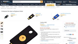 
                            6. YubiKey NEO: Amazon.de: Computer & Zubehör