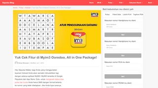 
                            10. Yuk Cek Fitur di Myim3 Ooredoo, All in One Package! - Sepulsa