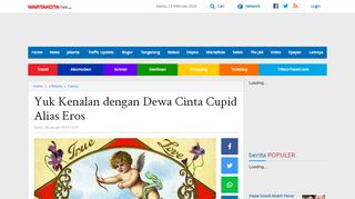 
                            9. Yuk Kenalan dengan Dewa Cinta Cupid Alias Eros - Warta Kota