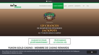 
                            1. Yukon Gold Casino - Casino membre de Casino Rewards Mobile