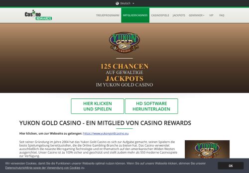 
                            1. Yukon Gold Casino - Casino Rewards Mobile Mitgliedscasino